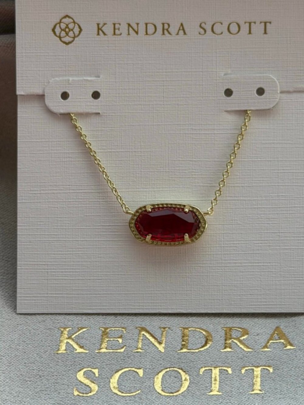 Kendra Scott Red Pendant Necklace